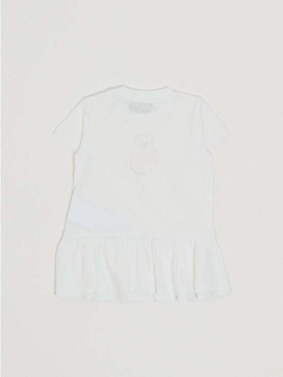 Abito neonato con stampa MDV0DJLAA02 10101 MOSCHINO BABY 
