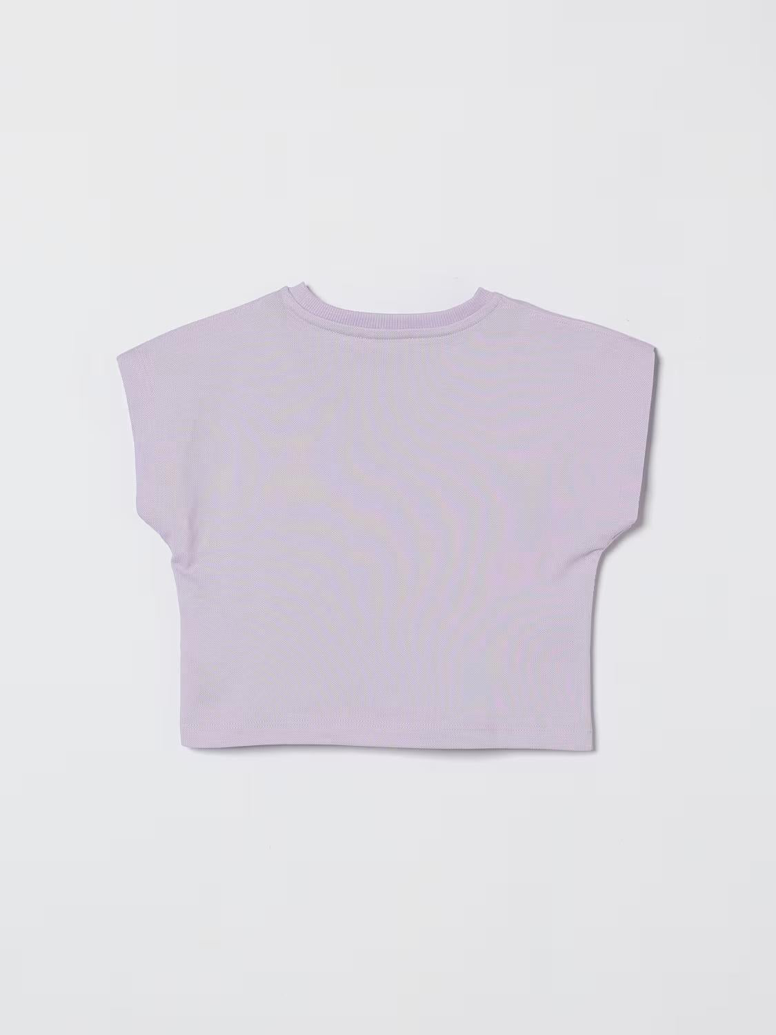T-shirt in cotone Teddy Moschino HDM06XLFA06 51683 MOSCHINO KID 