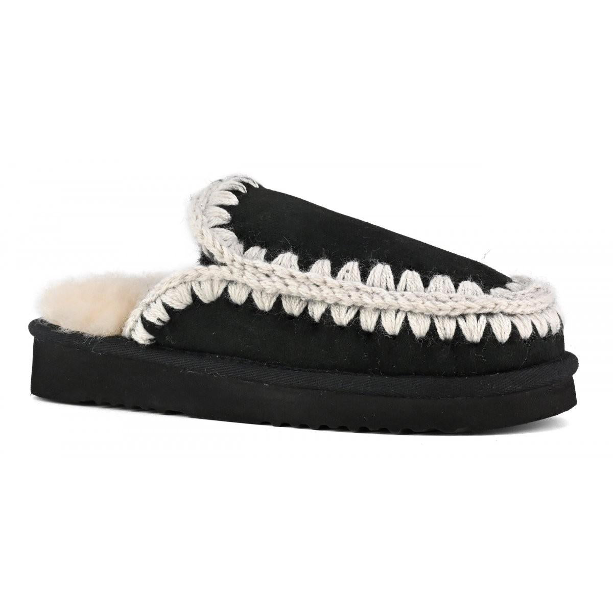 Eskimo slipper MUFW101125A BKWHI MOU 