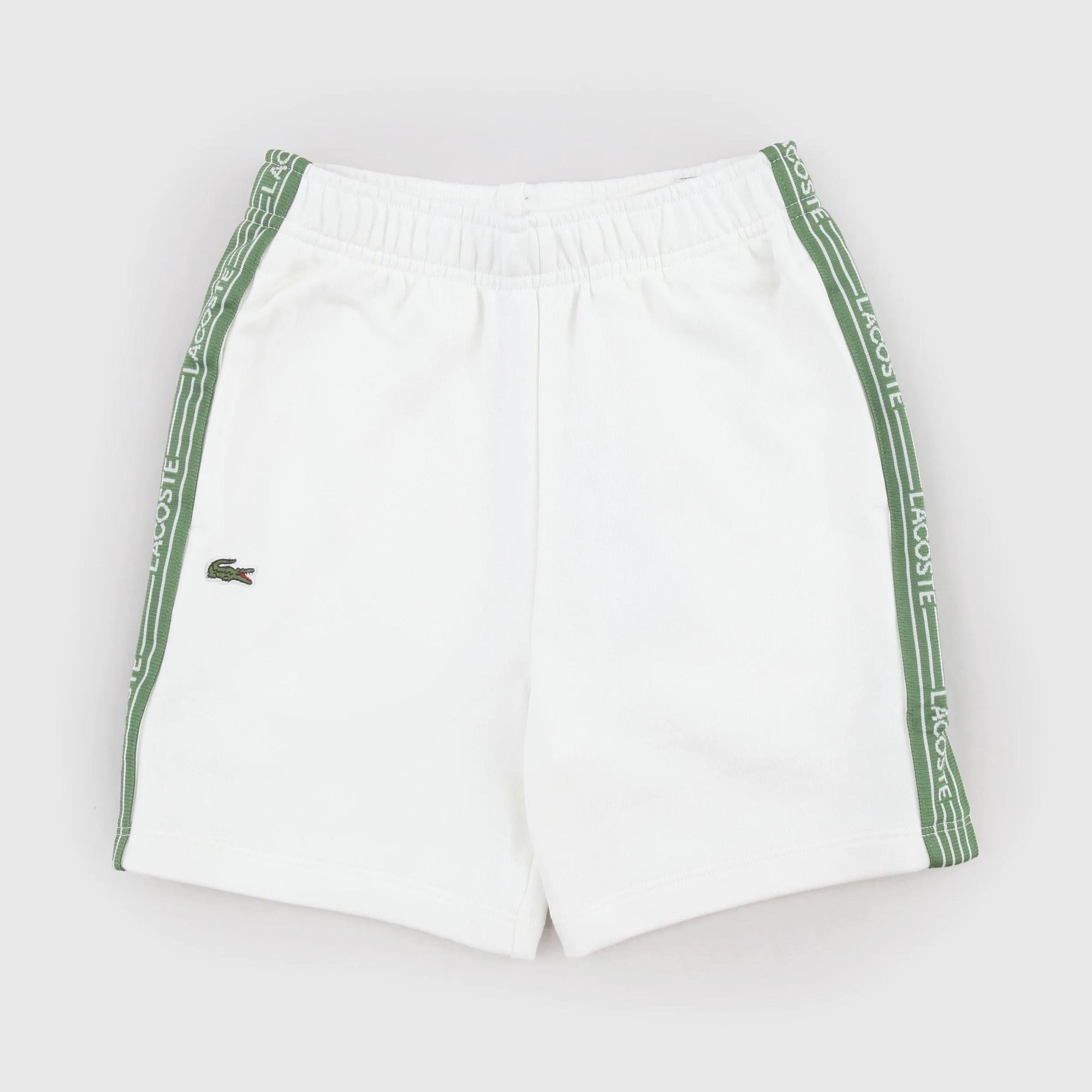 Bermuda bianco con logo a contrasto 947577 70V LACOSTE 