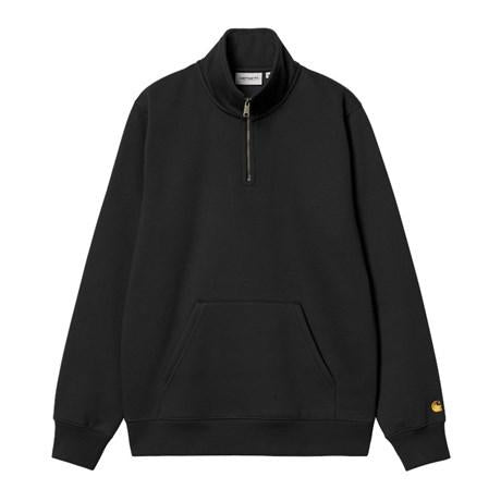 Chase Neck Zip Sweatshirt nero I033665 00FXX CARHARTT WIP 