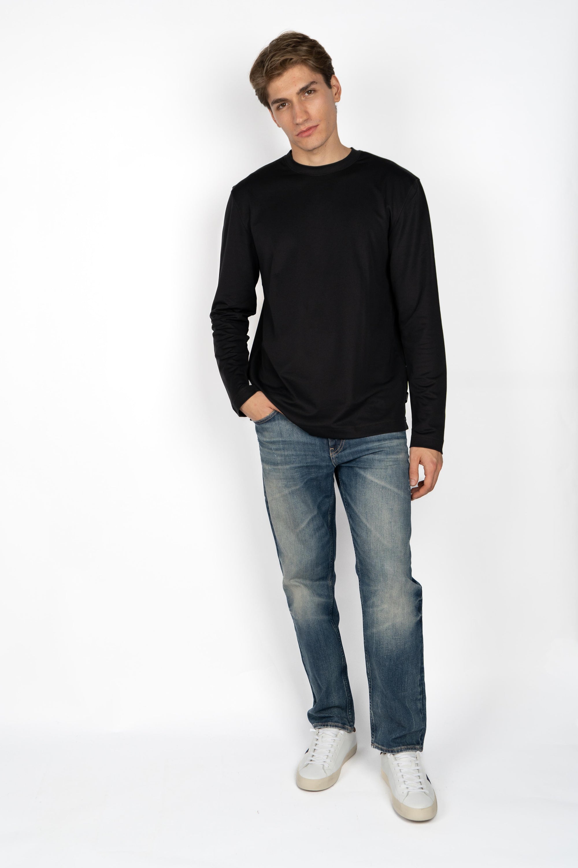 Maglia basic a maniche lunghe 50554524 001 BOSS 