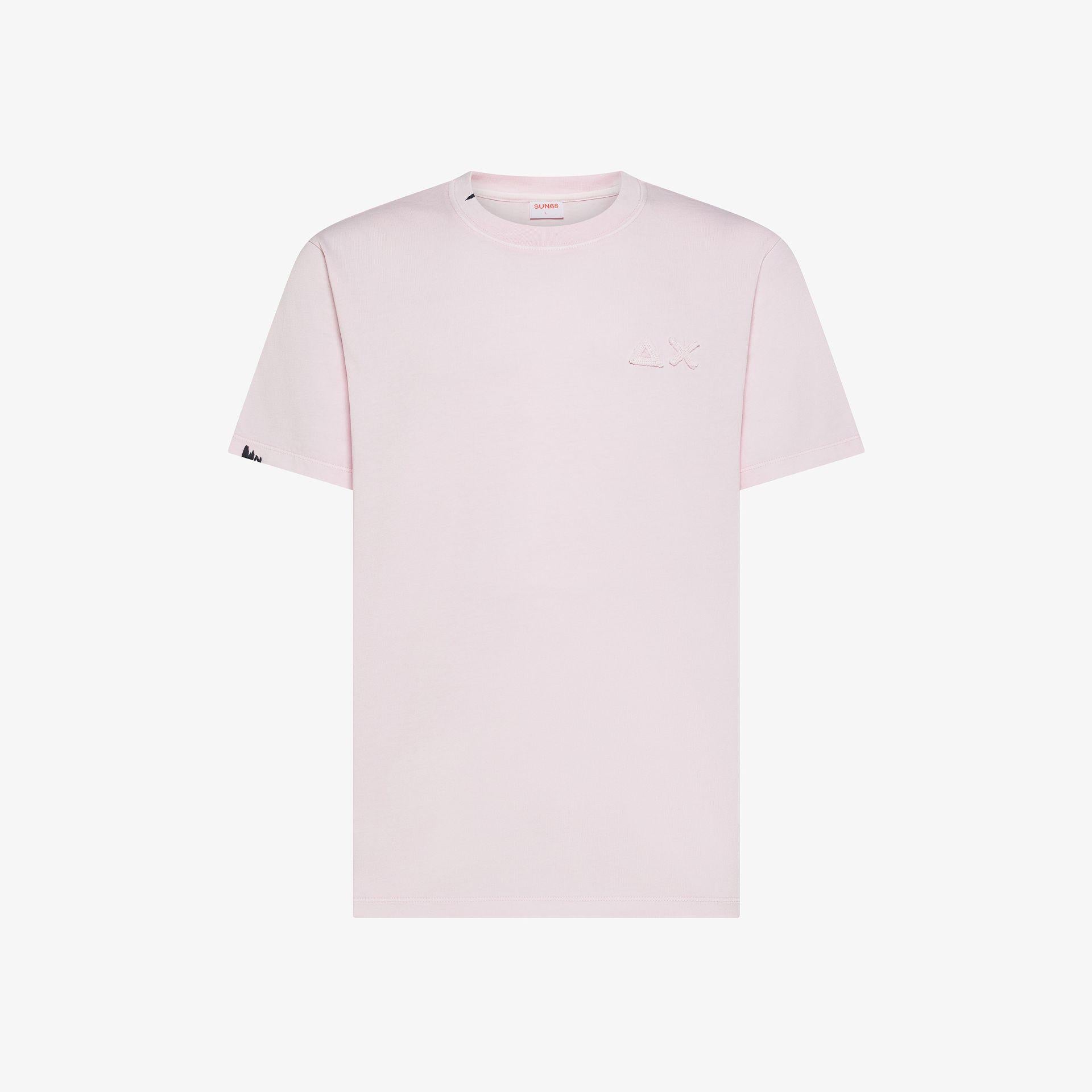 T-shirt con trattamento vintage T36113 04 SUN68 