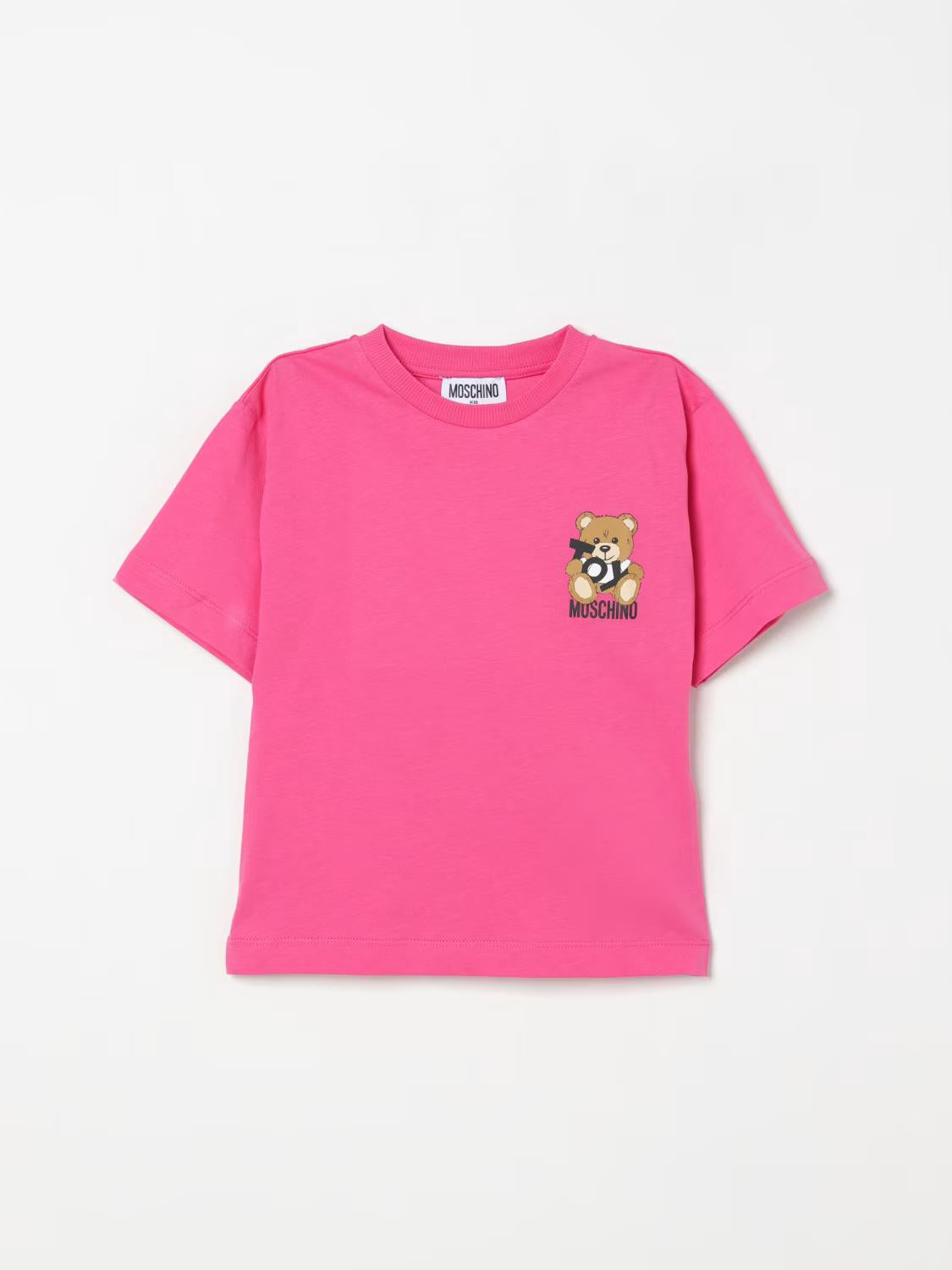 T-shirt con logo HPM050LAA03 50533A MOSCHINO KID 