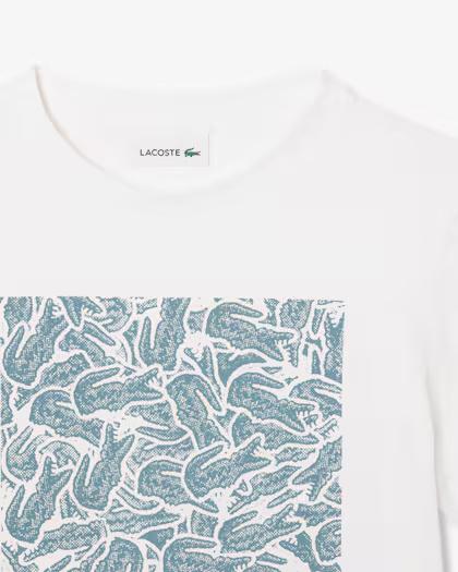 T-shirt con stampa TJ8457 001A LACOSTE 