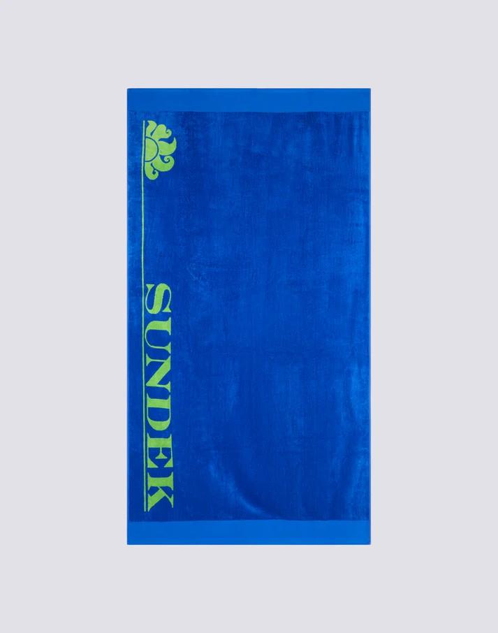 Telo mare Jacquard con logo iconico AM302ATC1000 A2201 SUNDEK 