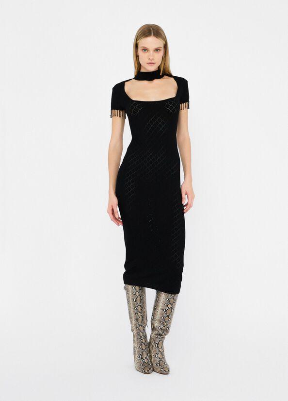 Abito in maglia CF5029MS18F 22222 LIU JO BLACK 