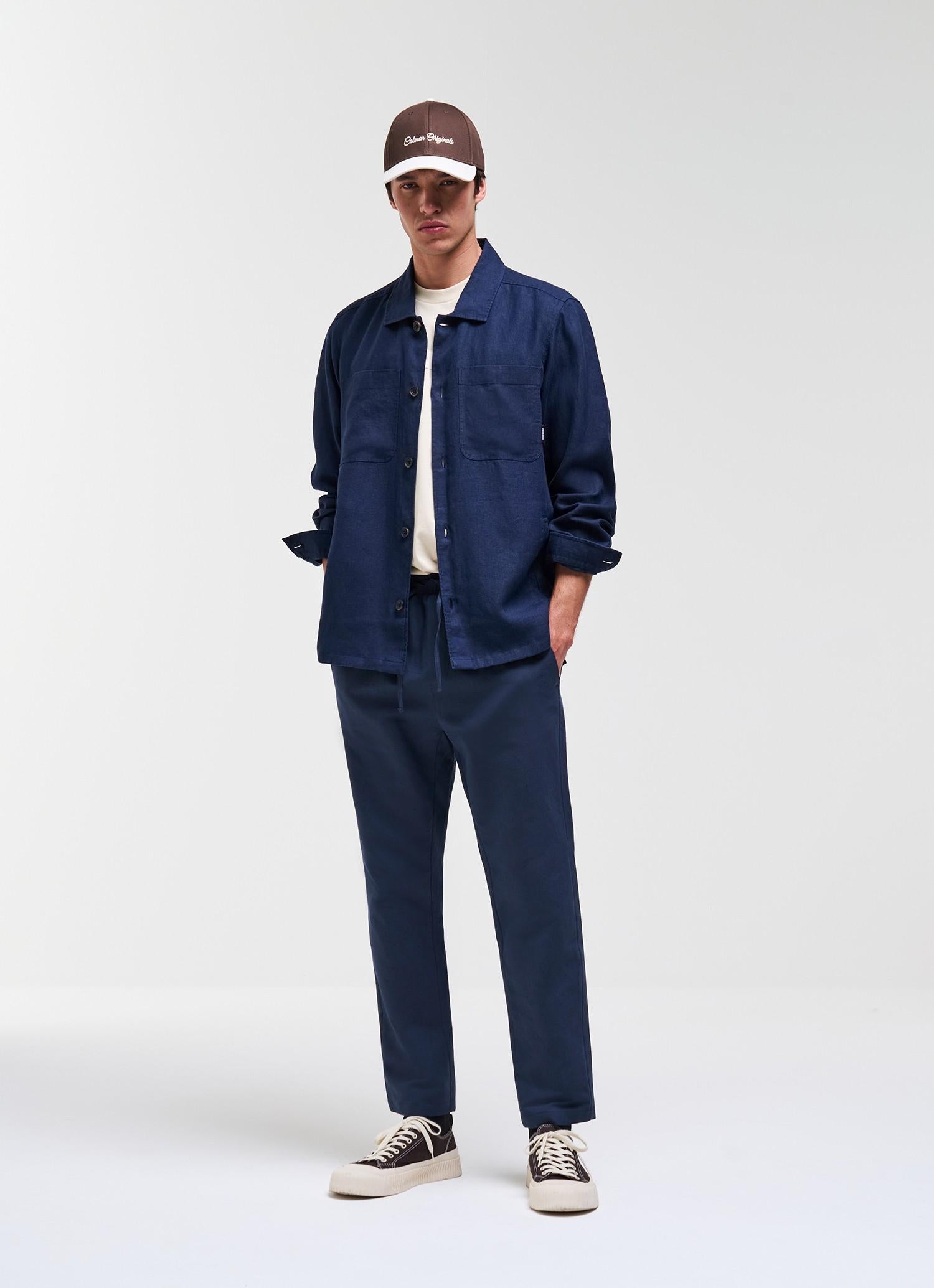 Overshirt in lino 85876AZ 68 COLMAR 