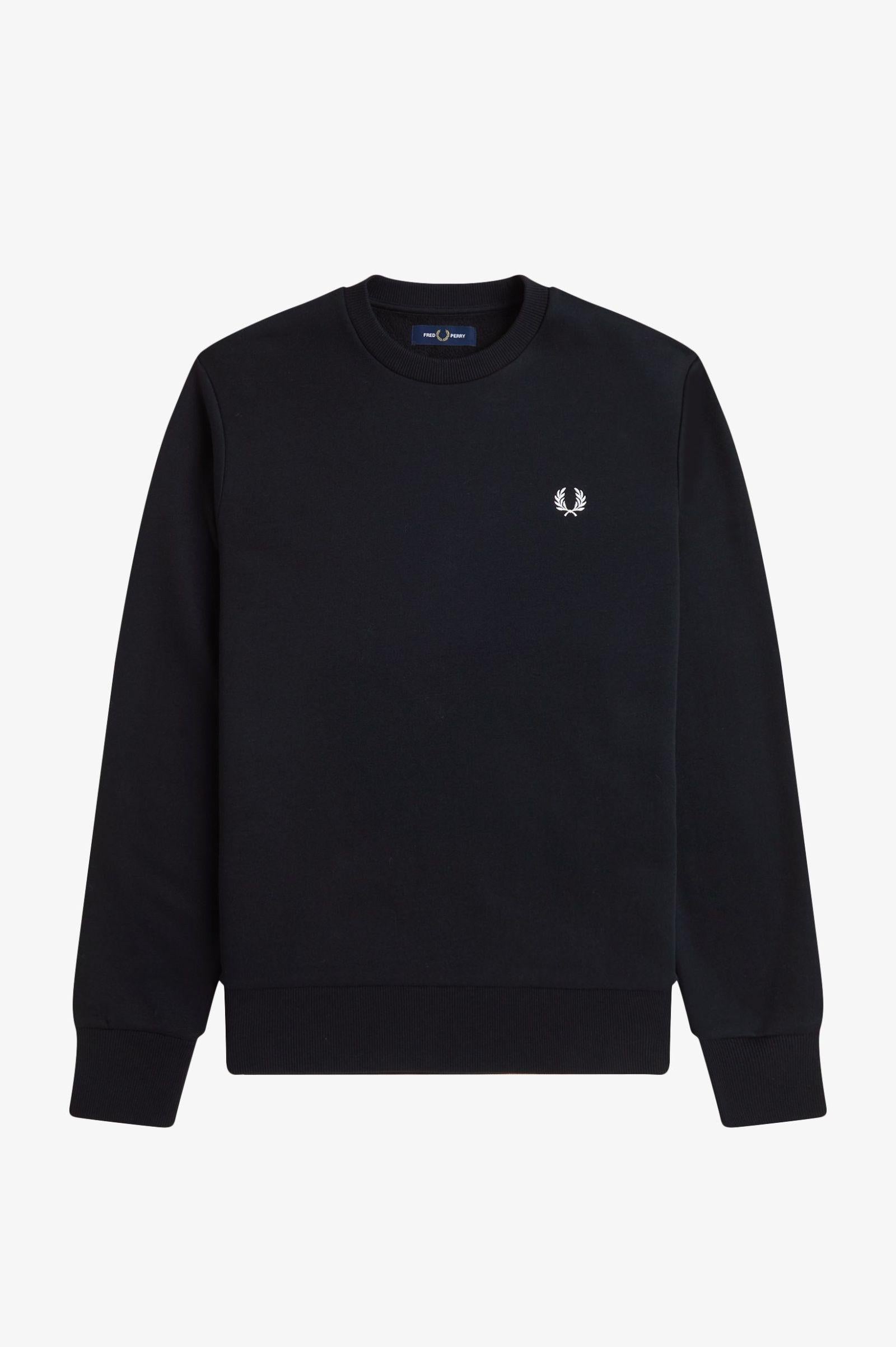 Felpa girocollo con logo in evidenza M136955 102 FRED PERRY 
