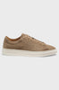 Sneakers in pelle scamosciata con logo goffrato