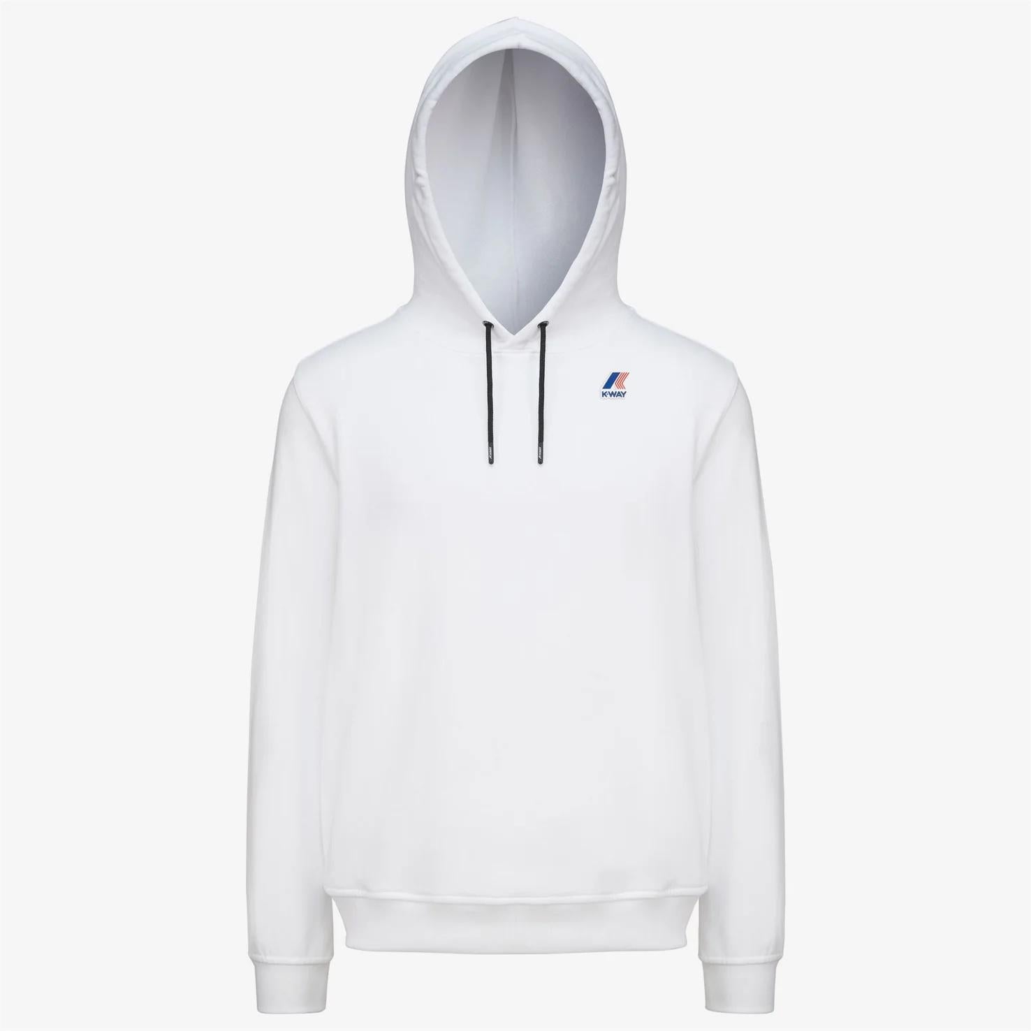 Maglione in pile di cotone unisex bianco K41224W 001 K-WAY 