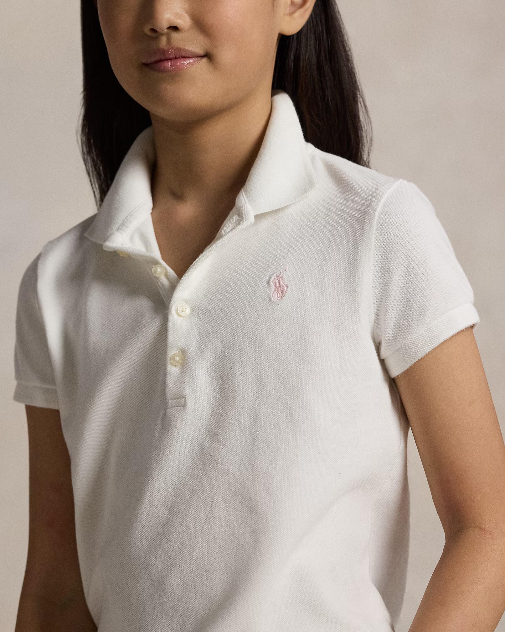 Polo in piqué di cotone stretch 313573242 005 POLO RALPH LAUREN 