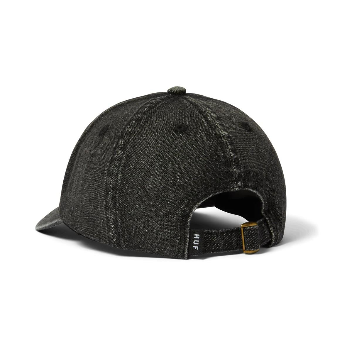 Token Washed 6-Panel Curved Visor Hat HT00892 BLACK HUF 
