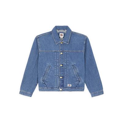 Giacca trucker in denim con pieghe DK0A87O9 ACV1 DICKIES 