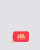 Mini rubber clutch bag with logo