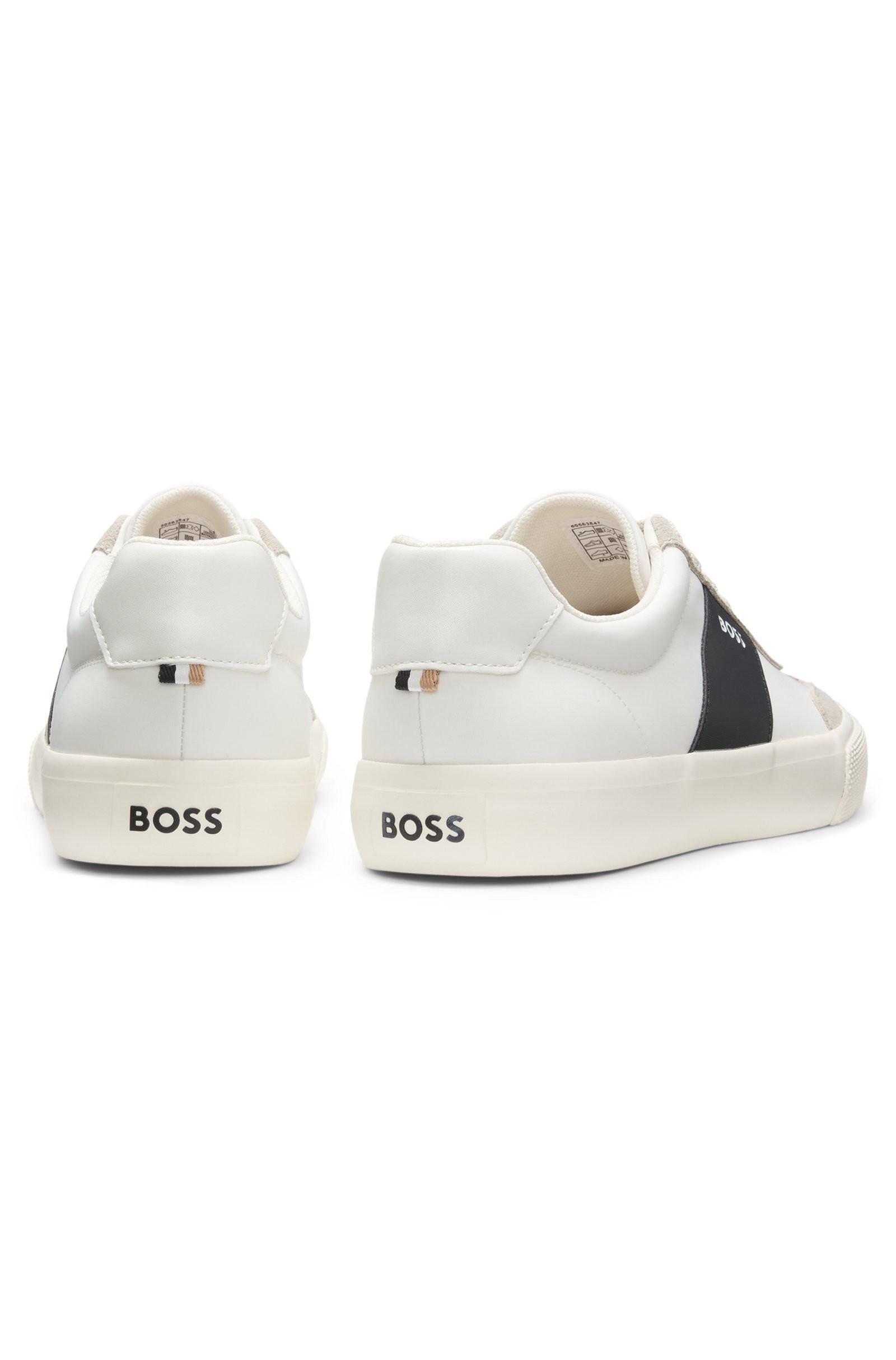Sneakers con inserti in pelle scamosciata 50563847 271 BOSS SHOES 