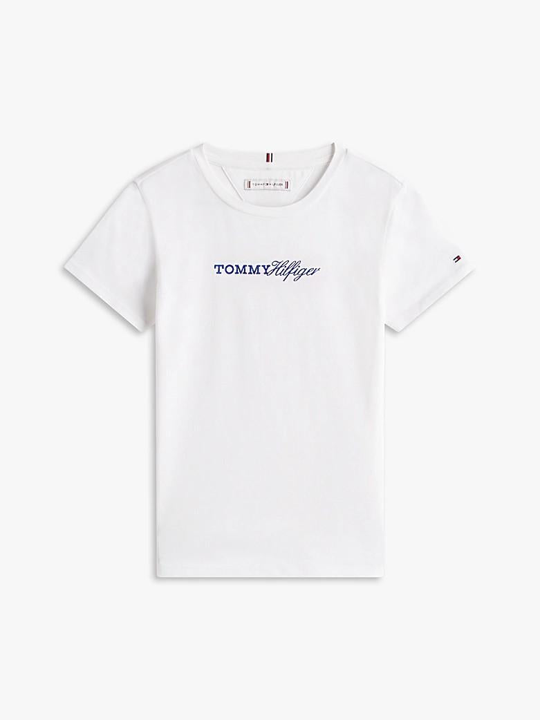 T-shirt slim fit in jersey vintage con logo KG0KG09123T YBR TOMMY HILFIGER 