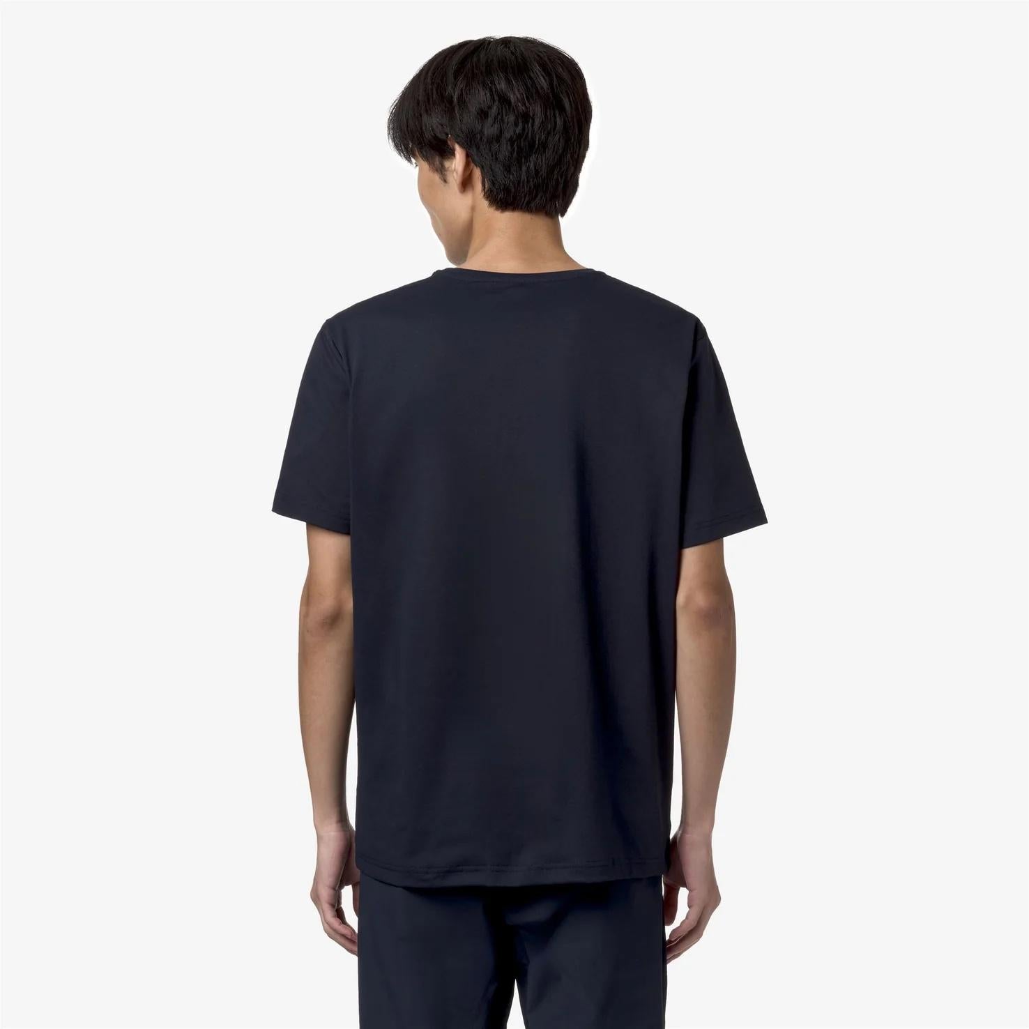 T-shirt unisex blu con tessuto resistente all'acqua K1141LW K89 K-WAY 