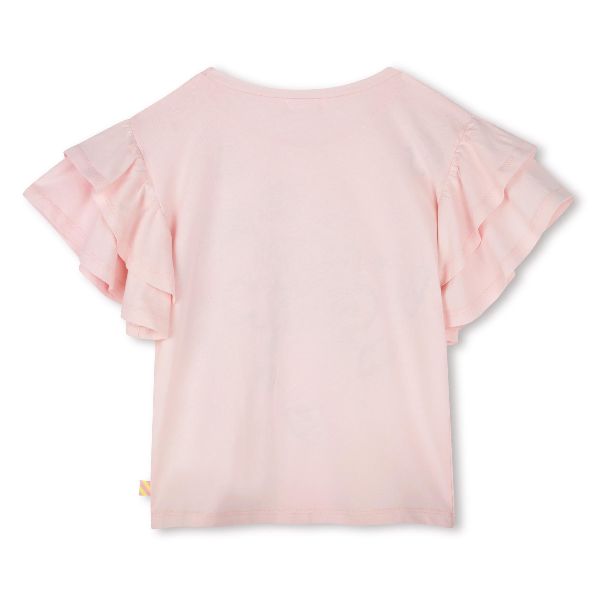 T-shirt Pop Corn con paillettes U20928 45X BILLIEBLUSH 