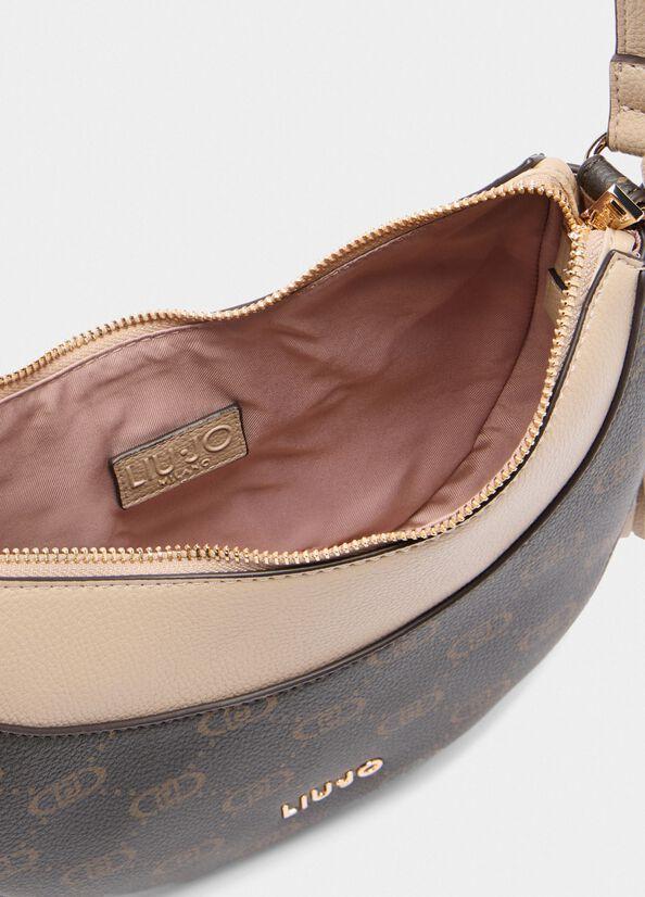 Borsa hobo media con logo AF5251E0053 51308 LIU JO ACCESSORIES 