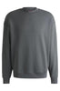 Felpa relaxed fit in terry di cotone con logo stampato