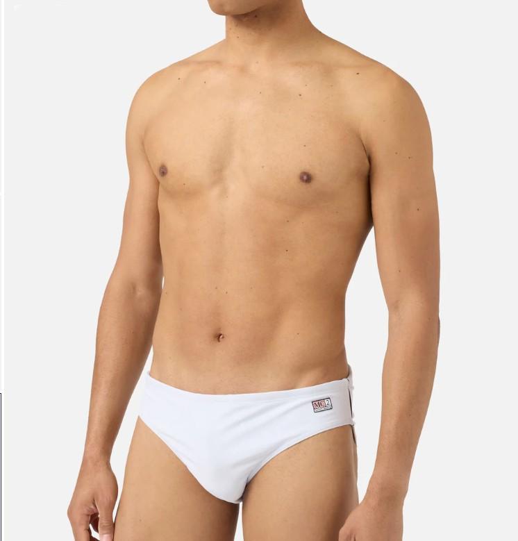 Slip mare Cayo bianco tinta unita CAYO001 01453L MC2 SAINT BARTH 