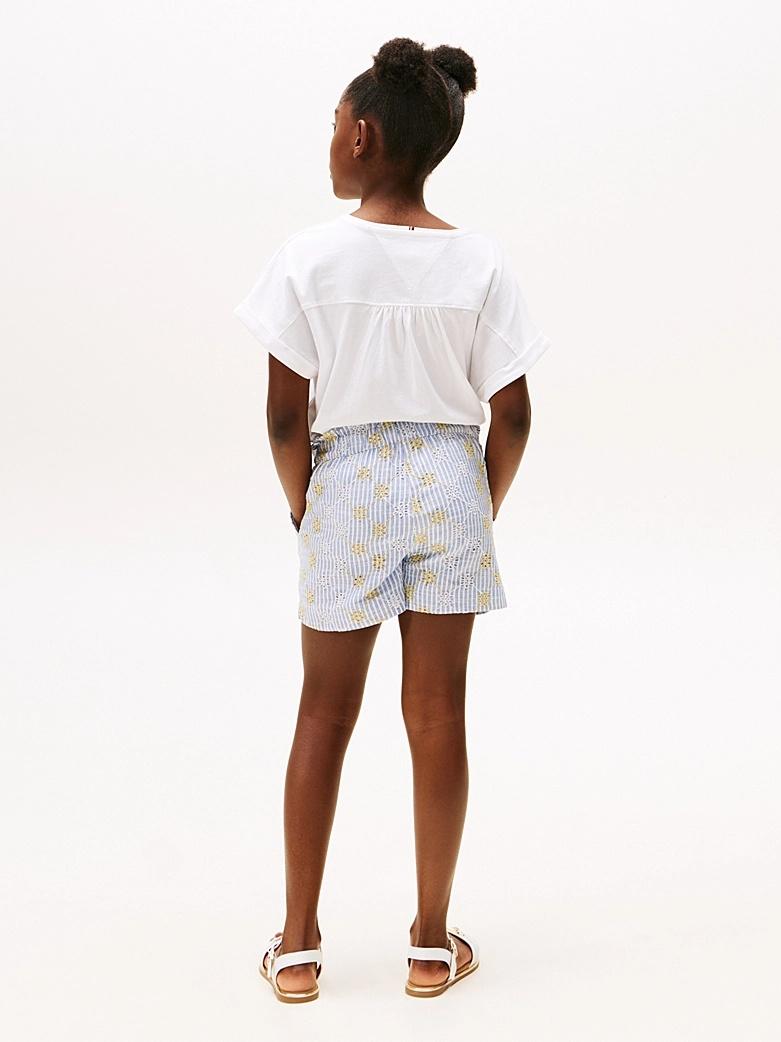 Shorts a righe con dettagli in Sangallo KG0KG08446J C1O TOMMY HILFIGER 