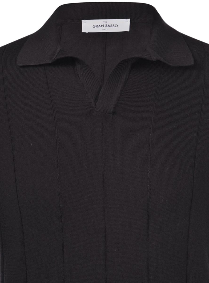 Polo skipper a coste nero 57191/20660 099 GRAN SASSO 