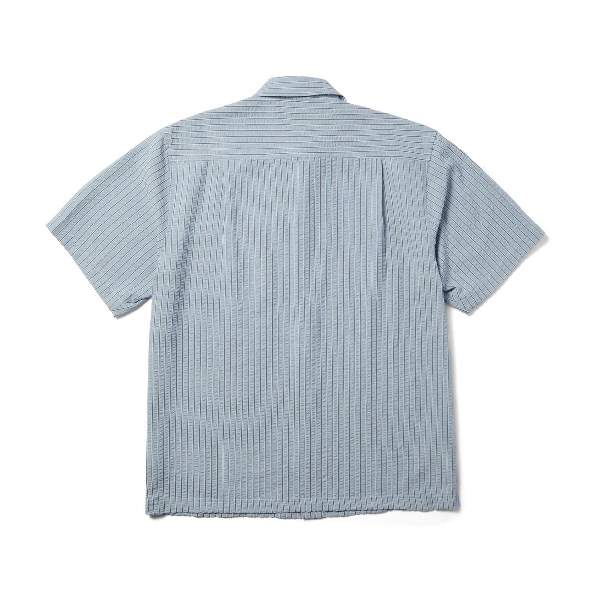 Big Block Striped Shirt BU00268 LBLUE HUF 