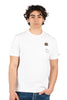T-shirt Austin bianca con orologio e ricamo Call Me James
