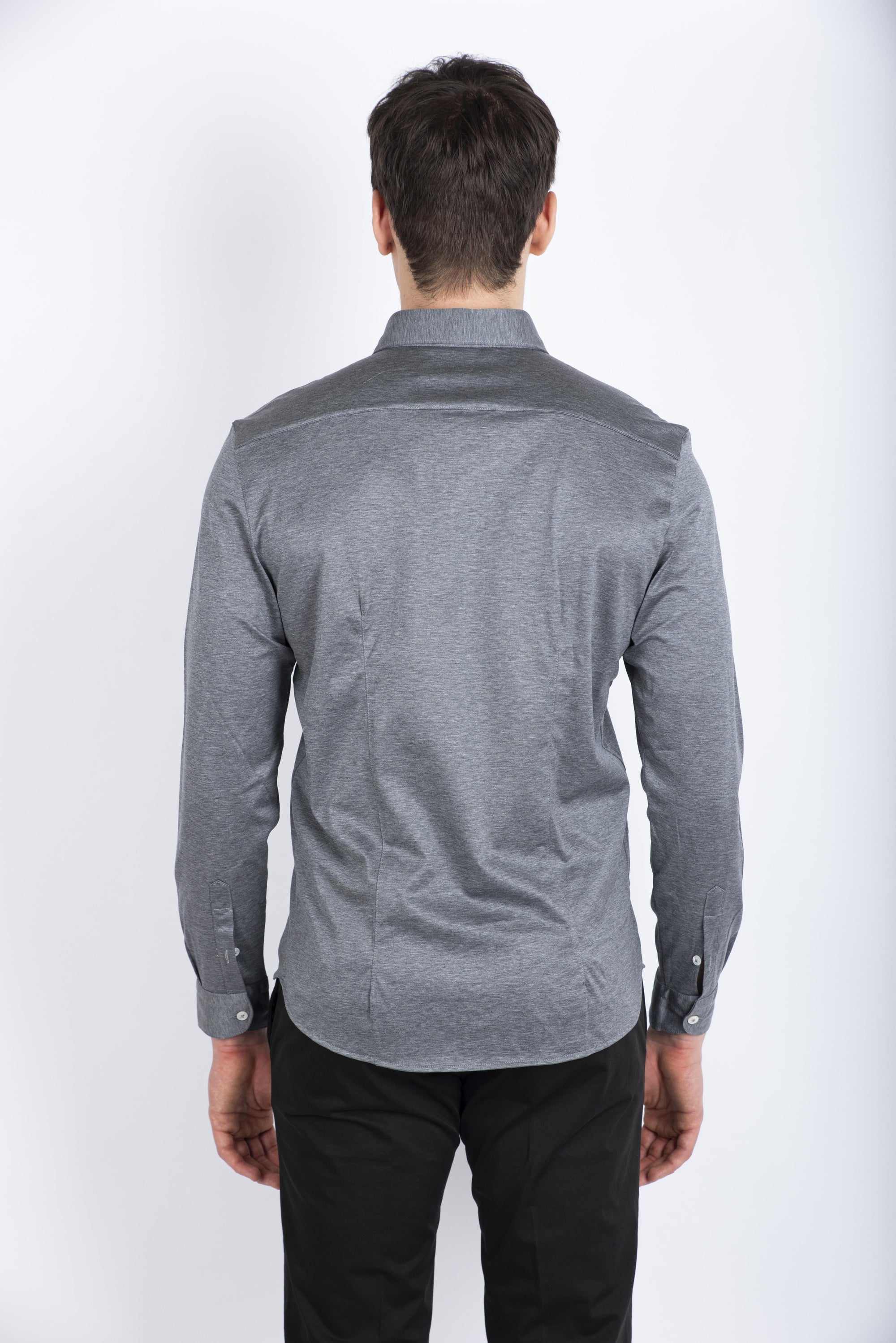 Camicia jersey filo di scozia grigio 60120/74002 059 GRAN SASSO 
