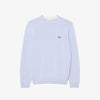 Pullover girocollo monocromatico in cotone
