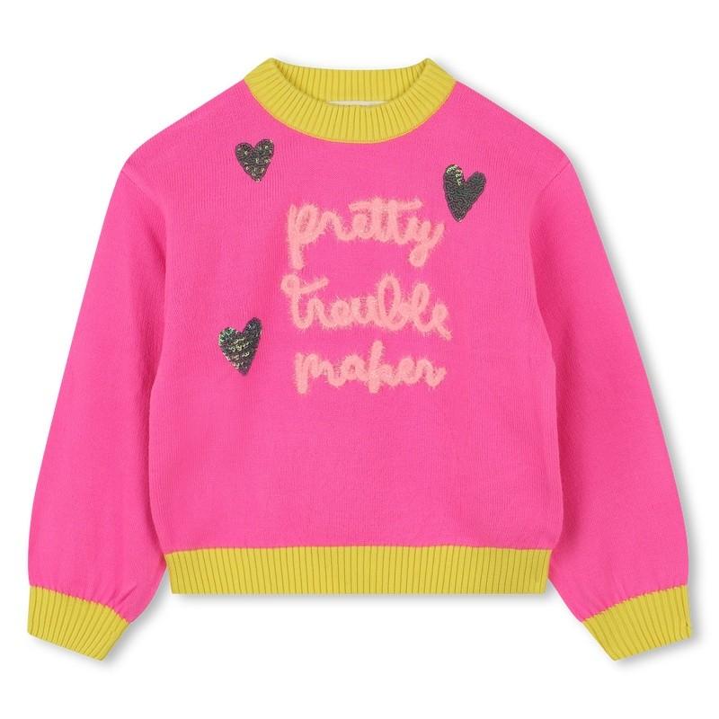 Maglione lavorato a maglia fine U21378 473 BILLIEBLUSH 