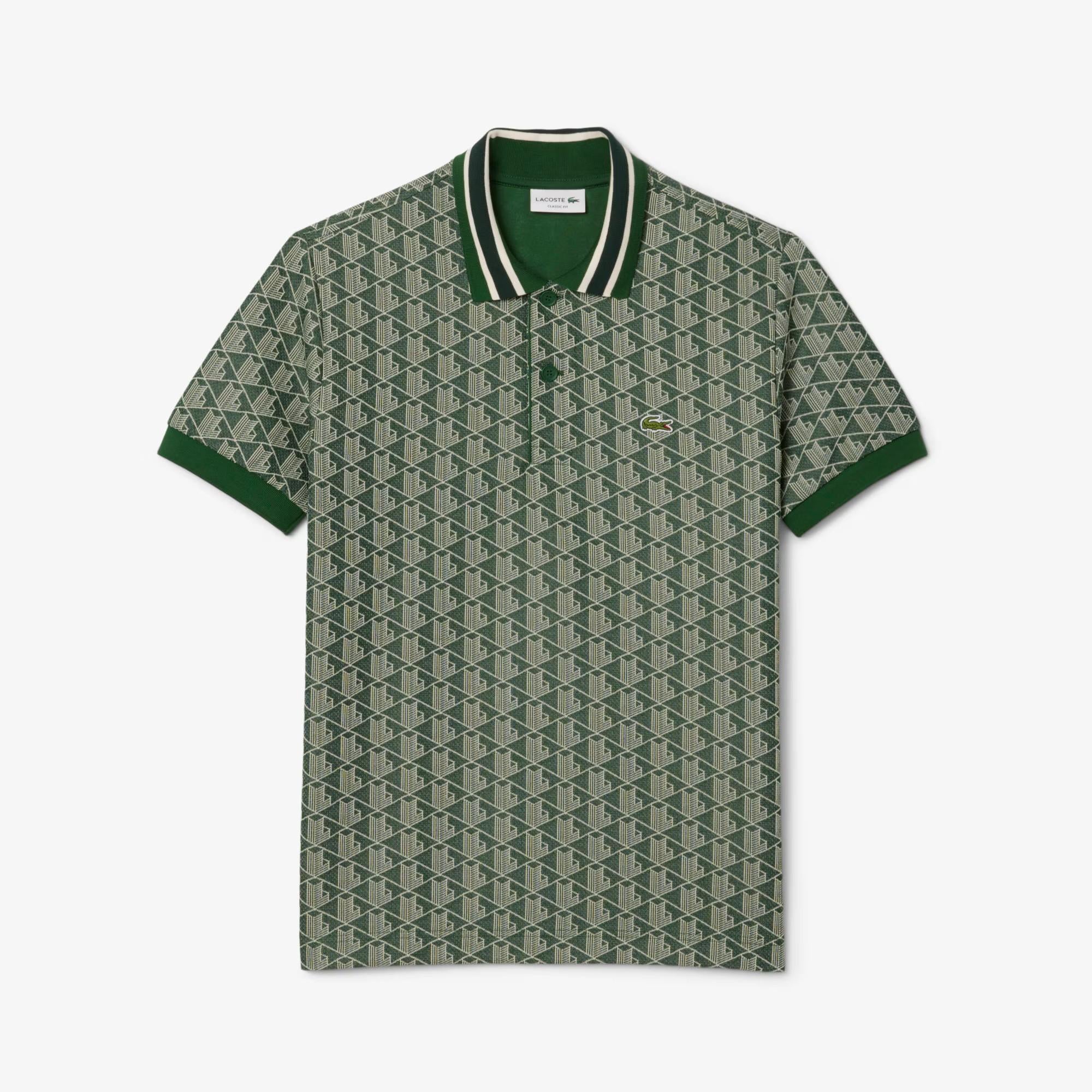 Maglia in jacquard monogrammata DH1417 D1R LACOSTE 