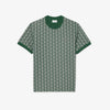 T-shirt slim fit con monogramma jacquard