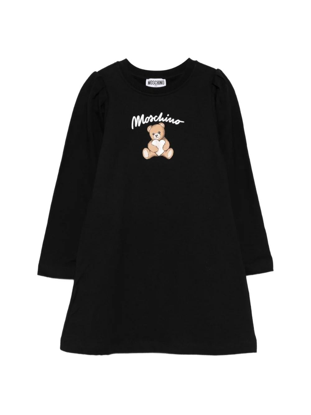 Abito con maniche lunghe HBV0FCLCA40 60100A MOSCHINO KID 