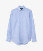 Camicia in lino a righe con pony ricamato