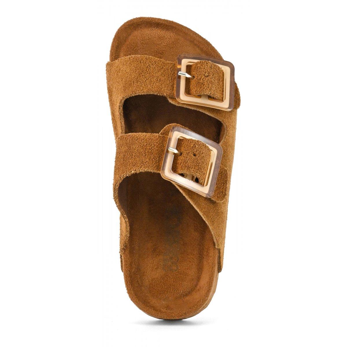 Sandalo monocolore pelle scamosciata HC3208 TAN COLORS OF CALIFORNIA 
