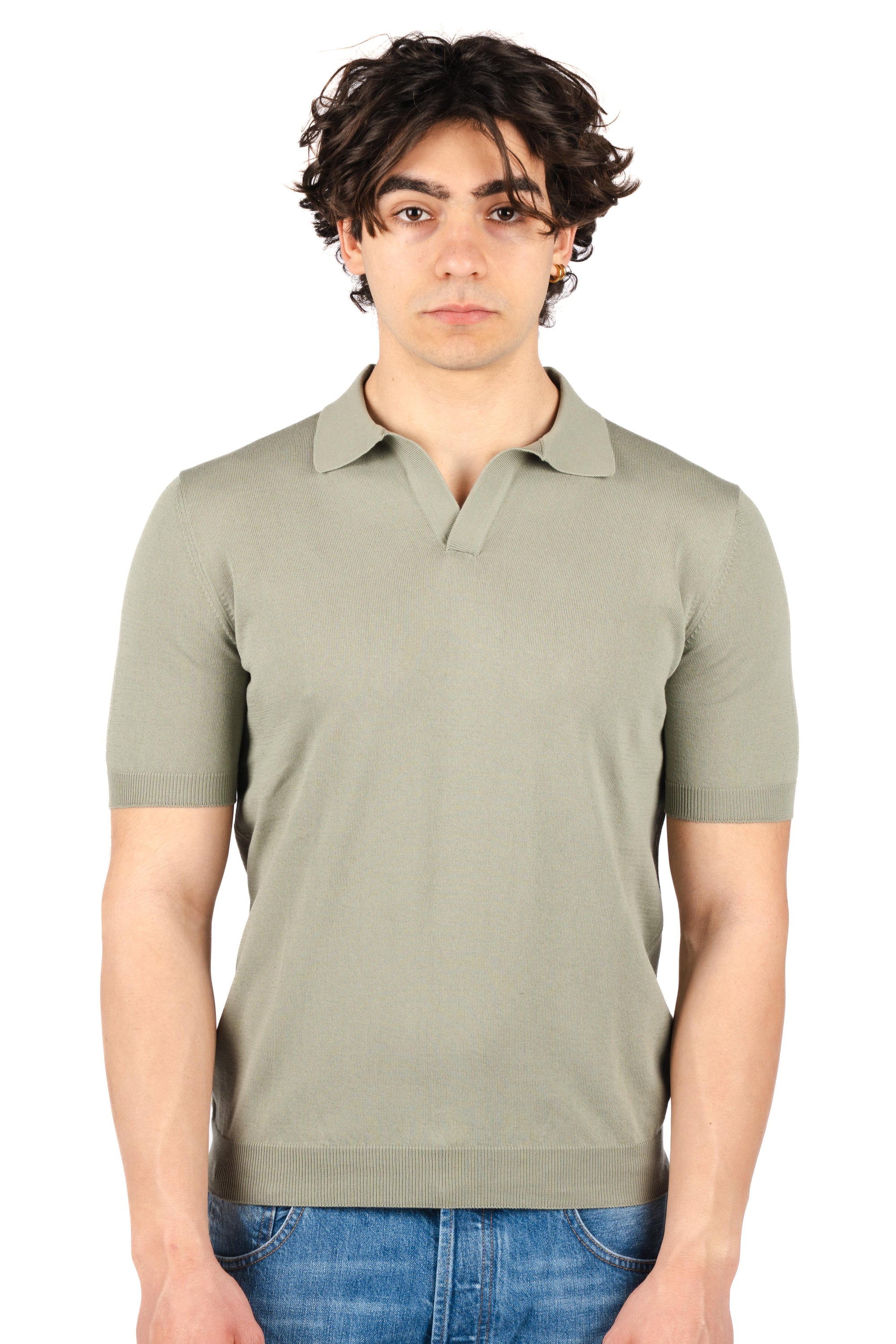 Polo con scollo a v 57132/20689 479 GRAN SASSO 