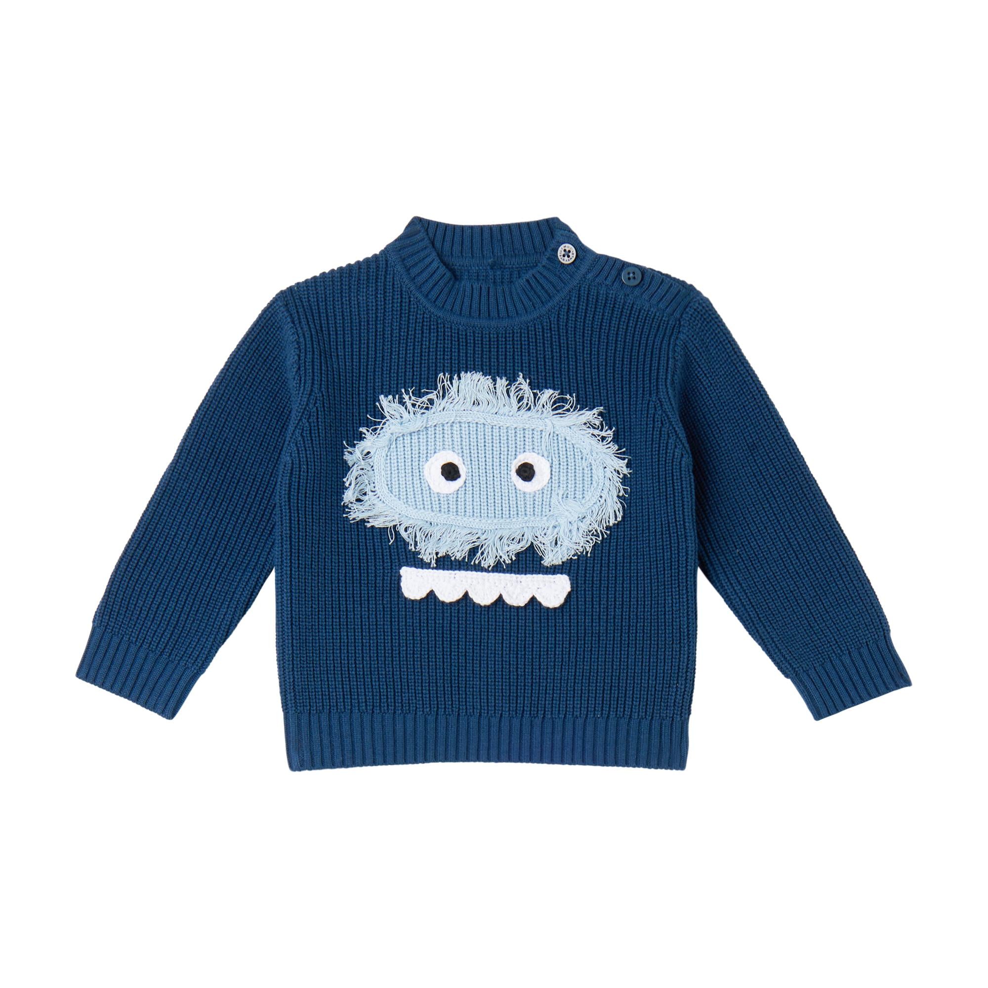 Maglione con applicazione Monster face TX9510Z1528 633 STELLA MCCARTNEY 