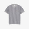 T-shirt slim fit con monogramma jacquard