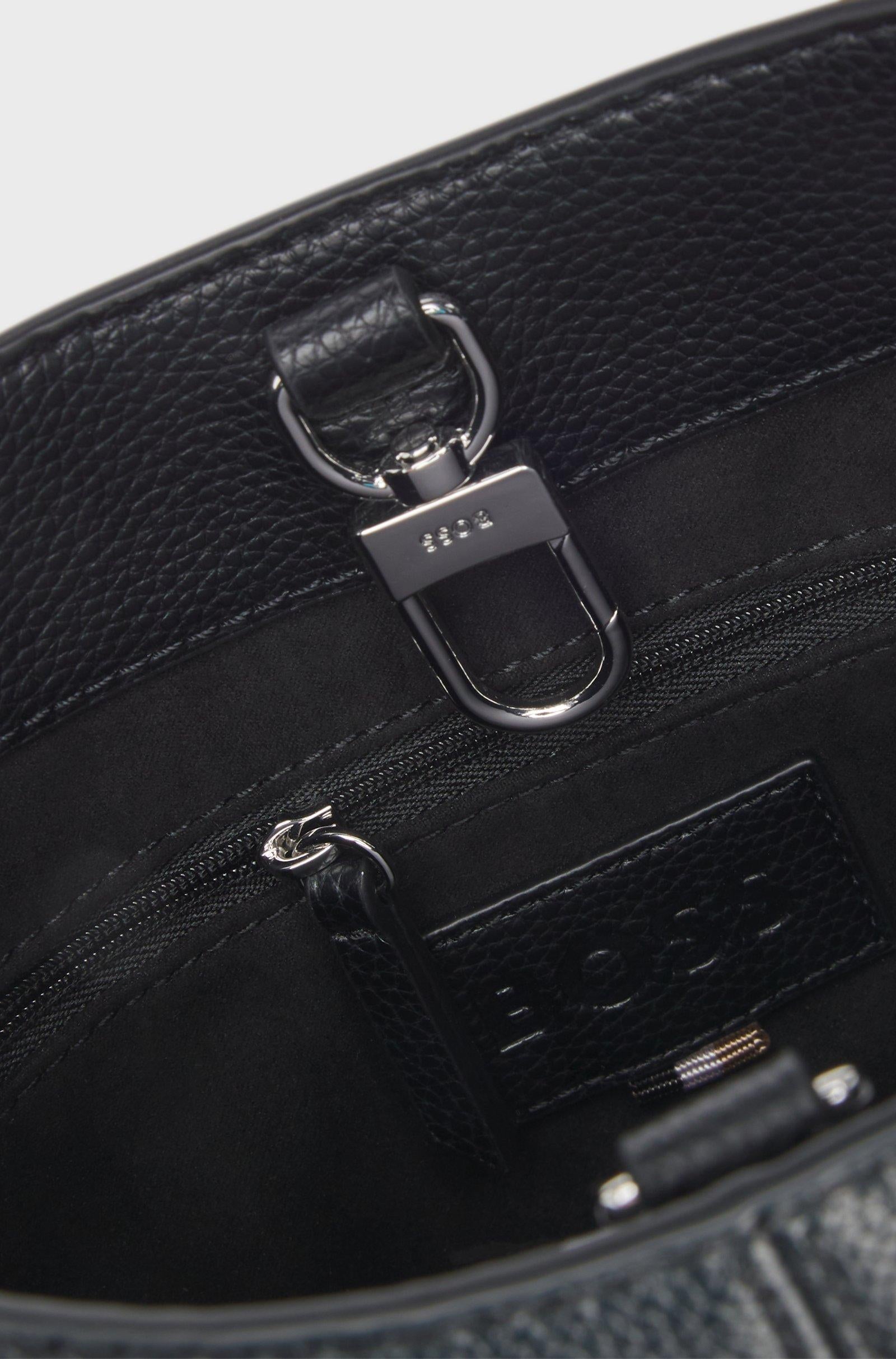 Borsa hobo con monogramma Double B 50552159 001 BOSS ACCESSORIES 