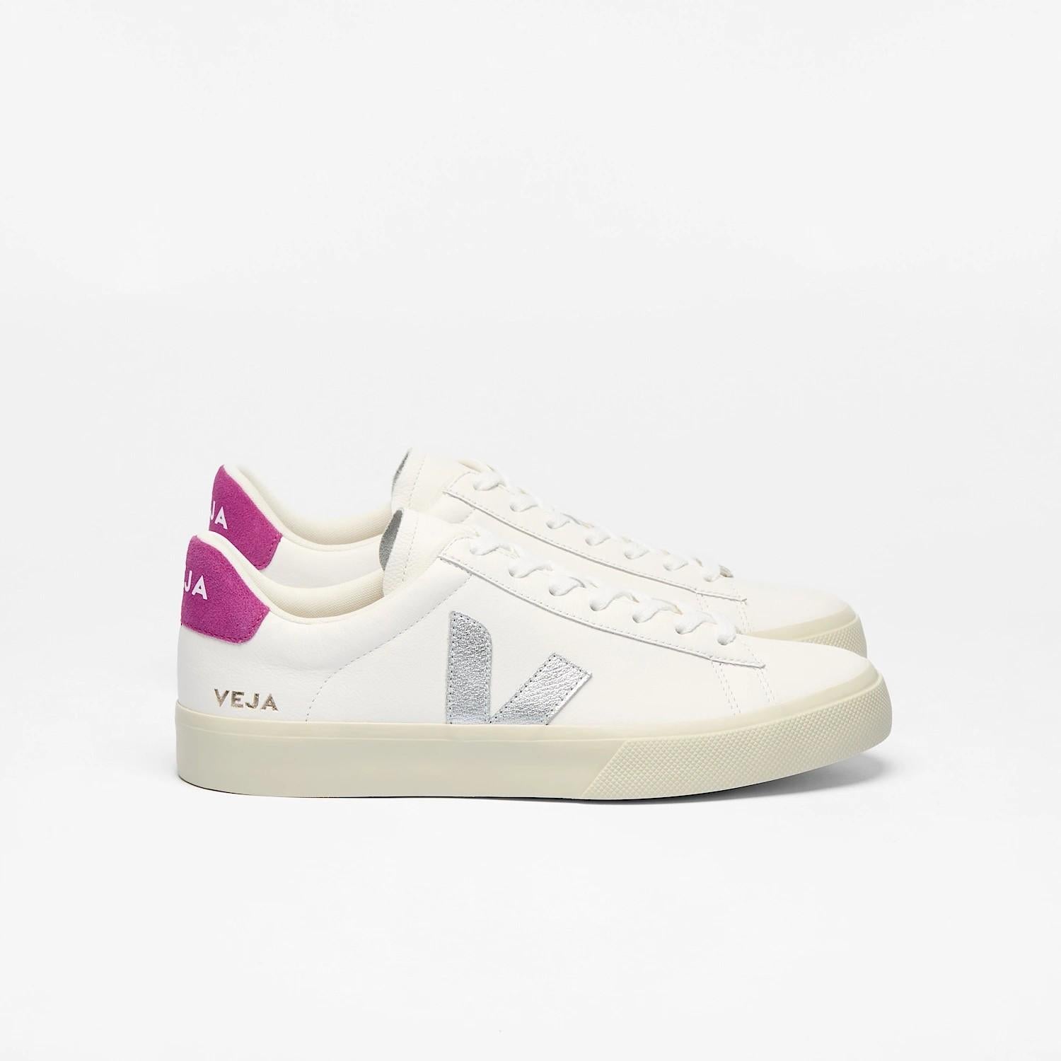 Campo leather white silver ultraviolet CP05207 88 VEJA 