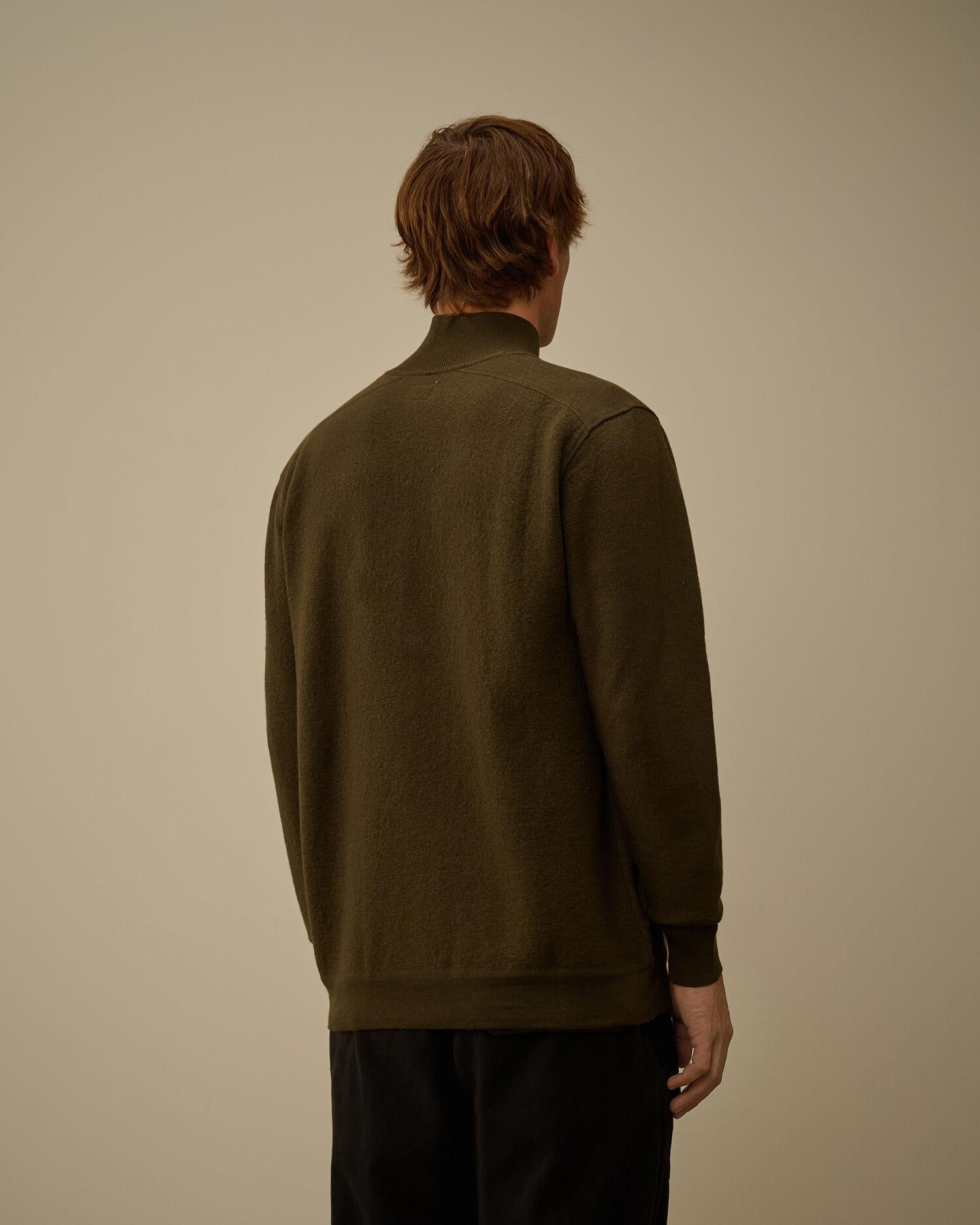 Maglione a mezzo bottone 19CMKN199A 683 C.P. COMPANY 