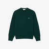 Maglione girocollo in lana cardata