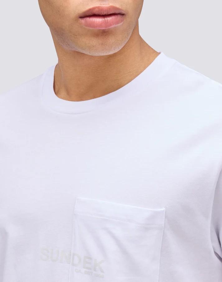 T-shirt con tasca M684TEJ7800 00600 SUNDEK 