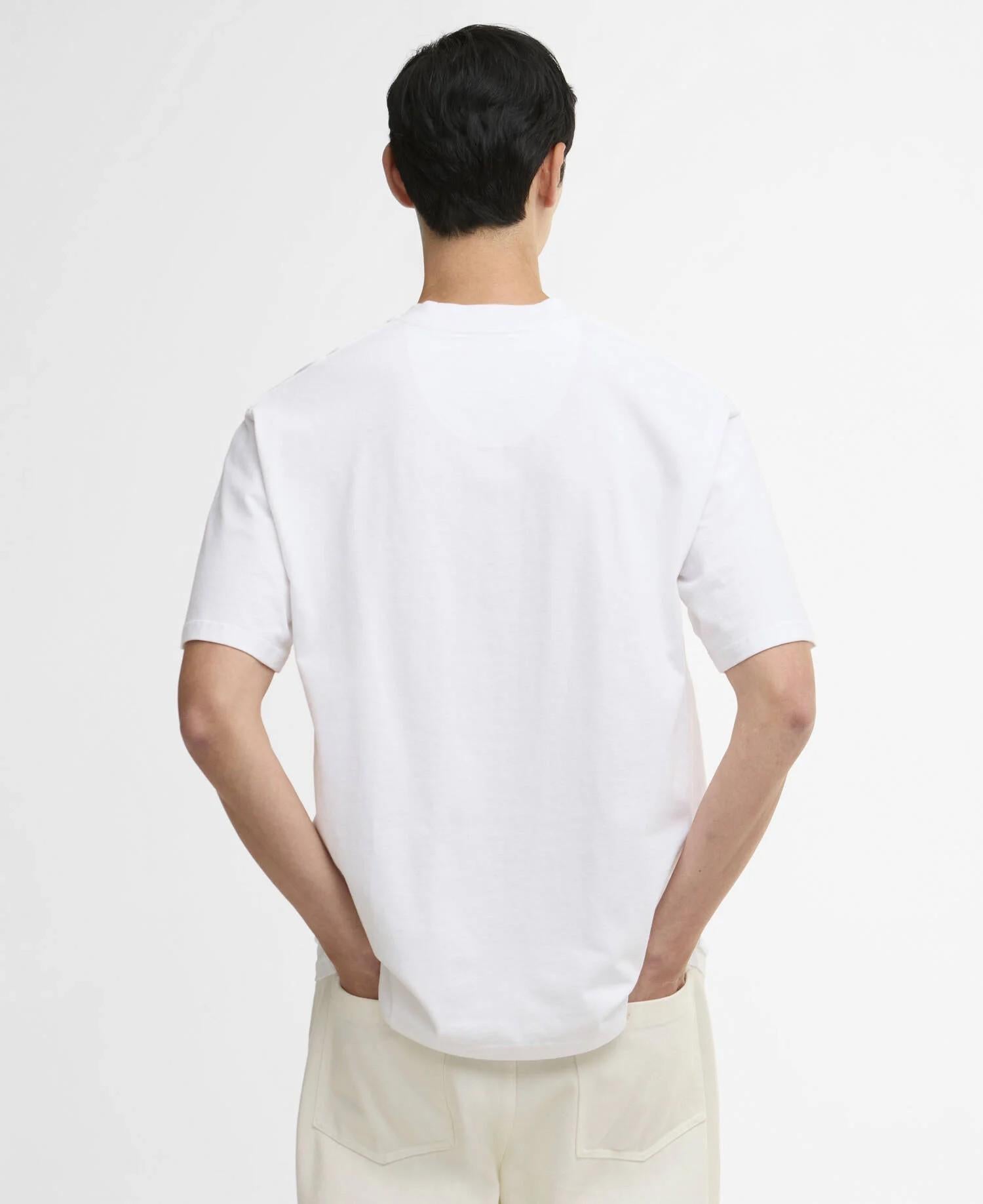 T-shirt oversize con stampa MTS1573 WH11 BARBOUR 