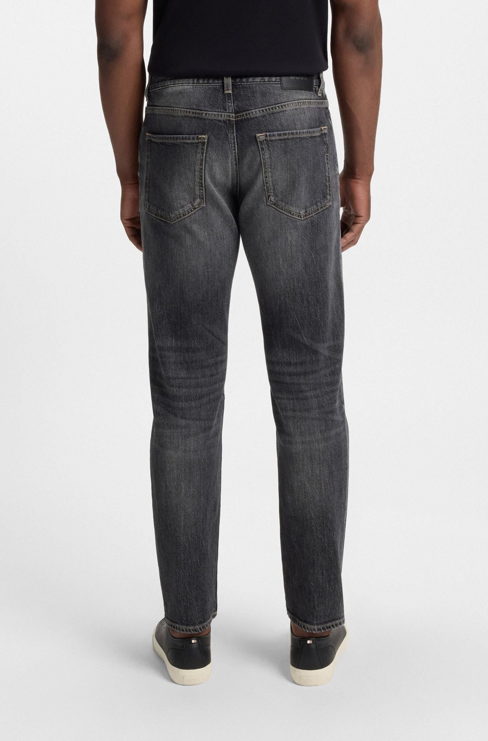 Jeans Maine regular fit in comodo denim elasticizzato grigio 50544884 019 BOSS 