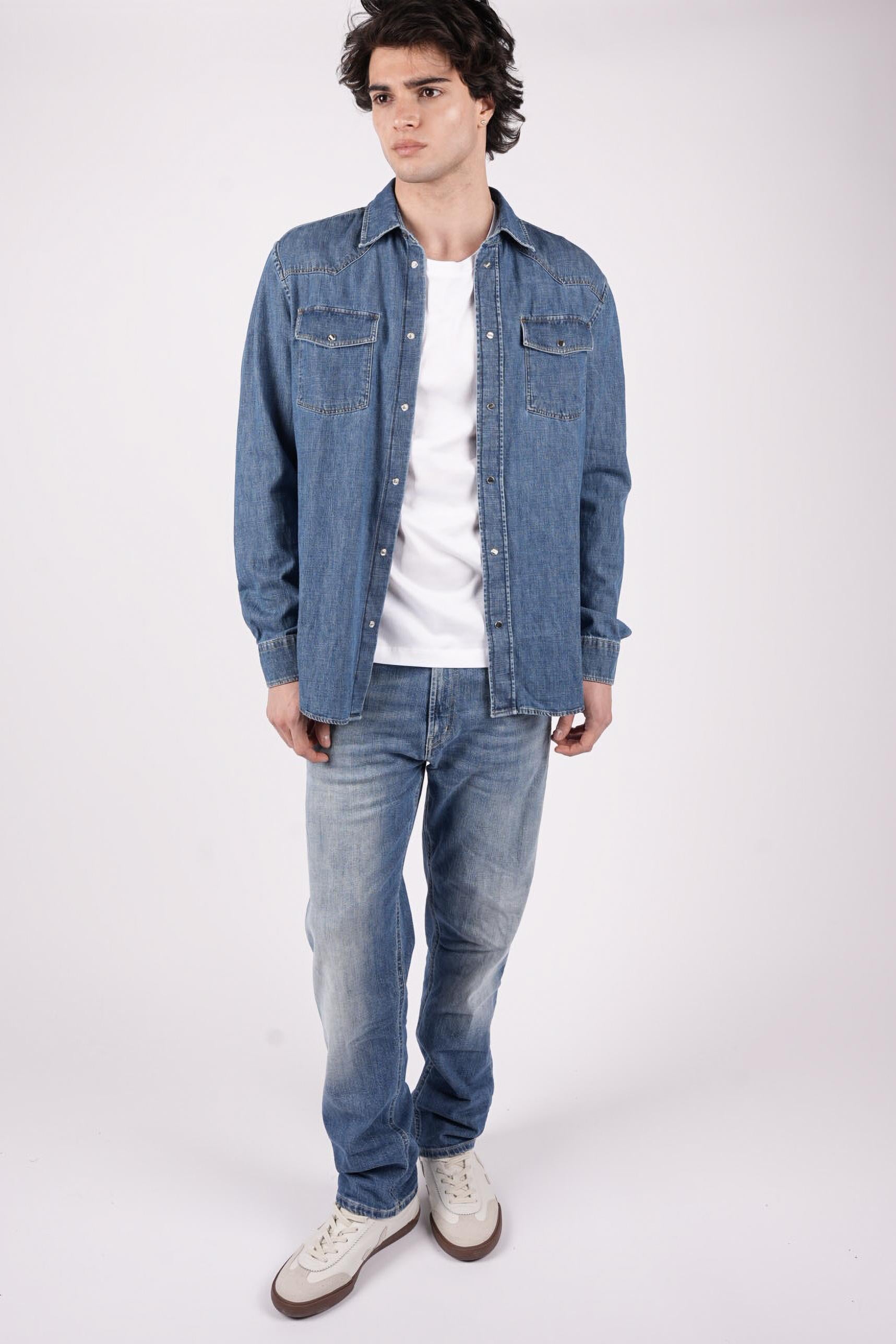 Jeans Ervin loose in denim stretch UP577DSH365UMR5 800 DONDUP 
