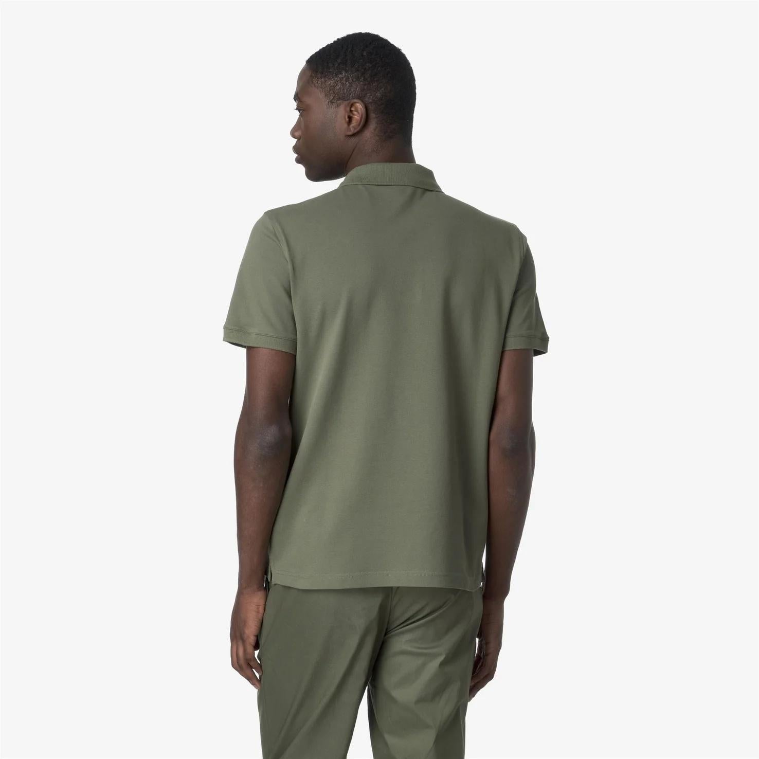 Polo Uomo Stretch Piquet verde K5127BW V15 K-WAY 